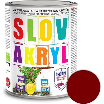 Slovakryl 0840 0,75kg červenohnedý