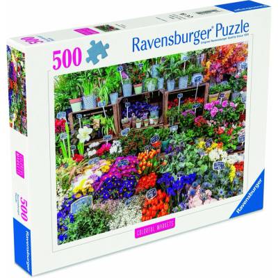 Ravensburger Barevná tržiště Trh s květinami Francie 500 dílků