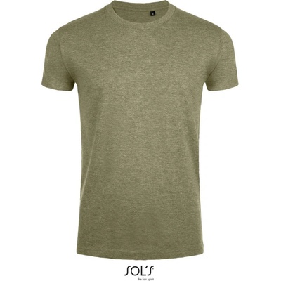 SOL's Collection Tričko Imperial Fit slim fit krátký rukáv pánské Melír khaki