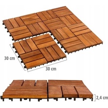 Stilista Dřevěné dlaždice mozaika 4 x 3 akát 1 m²