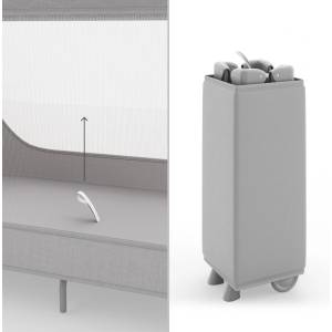 KinderKraft LEODY UP сгъваема бебешка кошара GREY (KCLEODUPGRY0000) - bebetabg