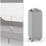 KinderKraft LEODY UP сгъваема бебешка кошара GREY
