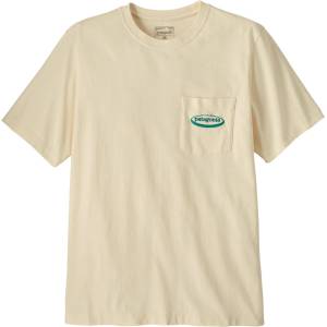 Patagonia Мъжка тениска Patagonia MW '95 Oval Logo Pocket Tee T-shirt - Undyed Natural (216-8010-0312)