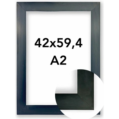 Fotorámeček Alaska Rozměr: A2 - 42 x 59,4 cm, Barva: Černá, Typ zasklení: Plexi