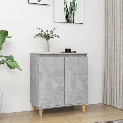 vidaXL 11461.806071 příborník dřevěné nohy 60 x 35 x 70 cm kompozit