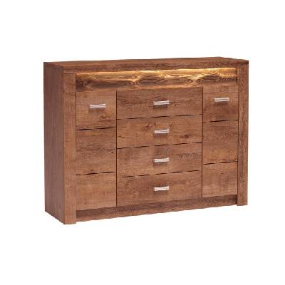 Скрин с две вратички и led осветление indianapolis i-7 светла пепел