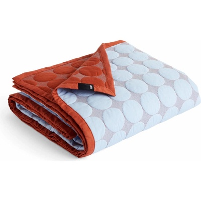HAY Prikrývka Mega Dot Organic light blue 195x245