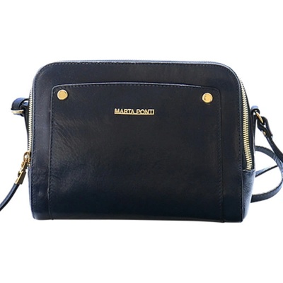 Marta Ponti crossbody kabelka kožená A120012 AZUL modrá