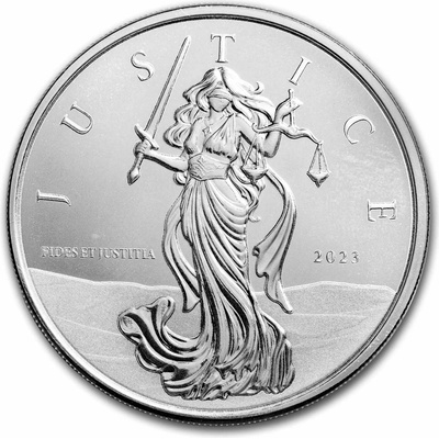 Scottsdale Mint Stříbrná mince Lady Justice 2023 1 oz