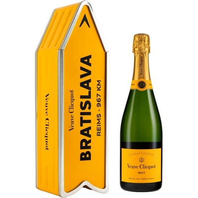 Veuve Clicquot Brut Yellow Label Arrow Bratislava 12,5% 0,75 l (čistá fľaša)
