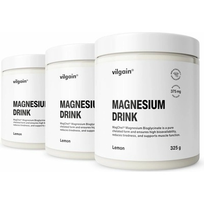Vilgain Magnesium Drink 3× citrón 325 g