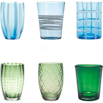 Zafferano Melting Pot Чаши зелени и сини, 6 бр (MP00190)