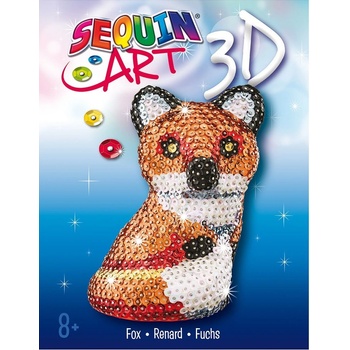 Sequin Art Творчески комплект Sequin Art - Направи си сам 3D лисица от пайети (2112)