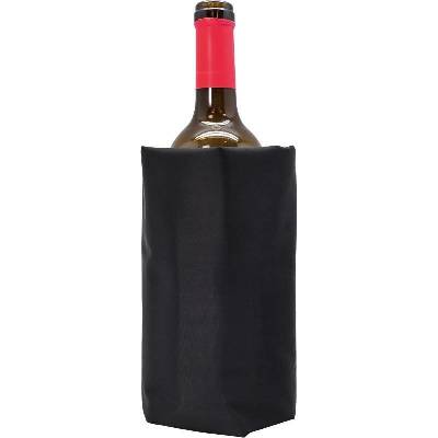Охладител за бутилки Vin Bouquet с гел - 18.5 х 16 х 2 см - черен (VB FIE 1202)
