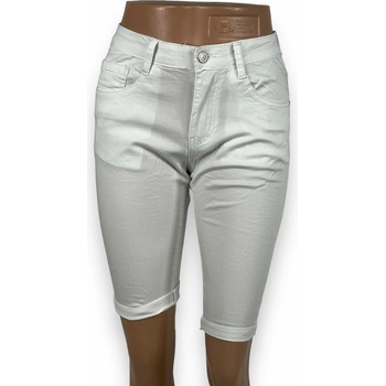 dámske plátené šortky Realize biela