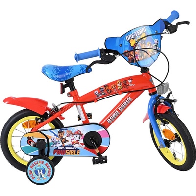 E & L Cycles Детски велосипед с помощни колела E&L cycles - Paw Patrol, 12 (20507-FW12)