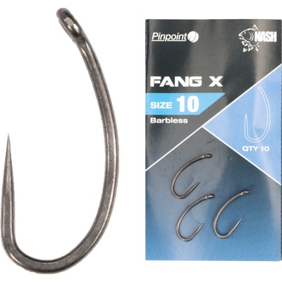 Kevin Nash Pinpoint Fang X Barbless veľ.4 10 ks