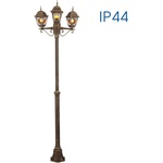 VIVALUX Градински стълб с 3 Градински фенера murano pl007/ab ip44 (viv004375)