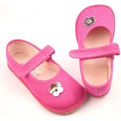 Beda Pink Shine dievčenské Barefoot papuče -baleríny BF 060010/BA