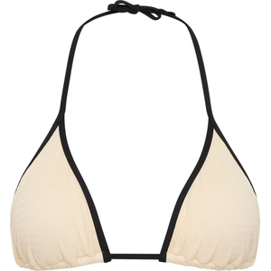 Seafolly Дамско бикини горнище Seafolly Women's Beach Bound Slide Tri Bikini top - Ecru - размер 40 (EU) (150-5768-0315)