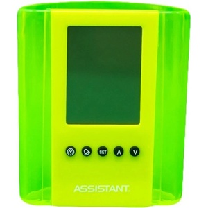  Моливник с часовник Assistant AH 1050 Жълт (AH 1050)
