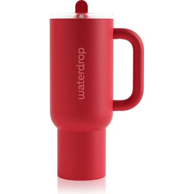 Waterdrop Explorer Tumbler неръждаема термочаша със сламка (лимитирана серия) Deep Red 1100ml