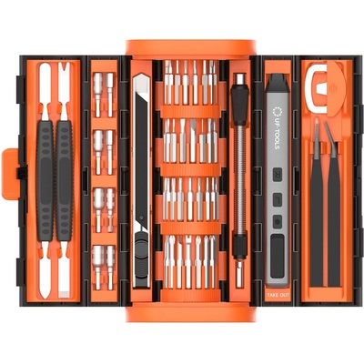 UF Tools Uf-tools електрически акумулаторен винтоверт 83в1 с калъф, usb-c, оранжев (uf-882091)