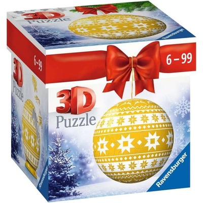 Ravensburger 3D Puzzleball Vánoční ozdoba žlutá 54 ks