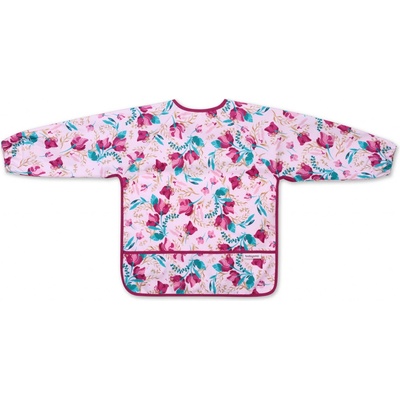 Babyono Podbradník s dlhým rukávom Floral, 85 x 42cm