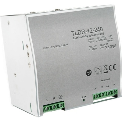 T-LED, LED zdroj 12V 240W na DIN lištu