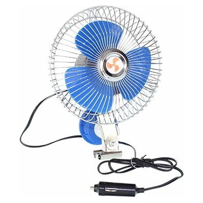 Ventilátor do auta otočný kovový 15 cm 24V pevná montáž