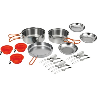 KING CAMP Kempingová sada riadu, ešus Adventurer II pro KA2210_SILVER
