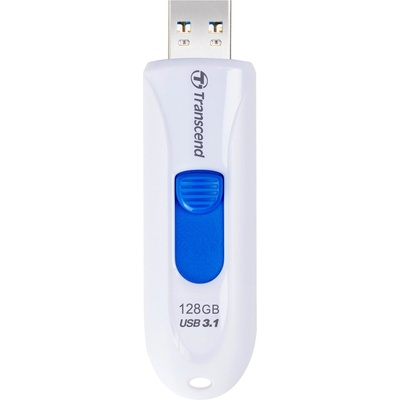Transcend JetFlash 790W 128 GB USB флаш памет бял/син, USB-A 3.2 Gen 1 (TS128GJF790W)