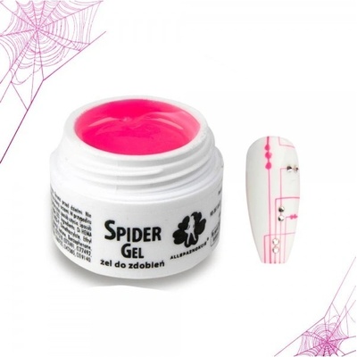 Allepaznokcie spider gel neon růžový 3 ml