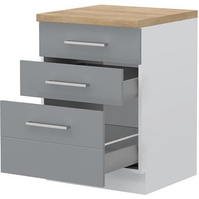 Долен кухненски шкаф с чекмеджета Highline R-60-3MBOX/3