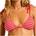 Seafolly Дамско бикини горнище Seafolly Women's Mesh Effect Slide Tri Bikini top - Chilli Red / White - размер 40 (EU) (150-4261-0515)