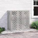vidaXL Покритие за климатик Сребристо 110 x 50 x 105 см (865915)