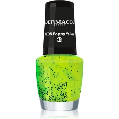 Dermacol Neon neonový lak na nehty odstín 44 Poppy Yellow 5 ml