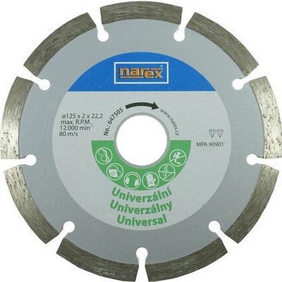 Narex Diamantový řezný kotouč 125 x 22,2 mm 00647505