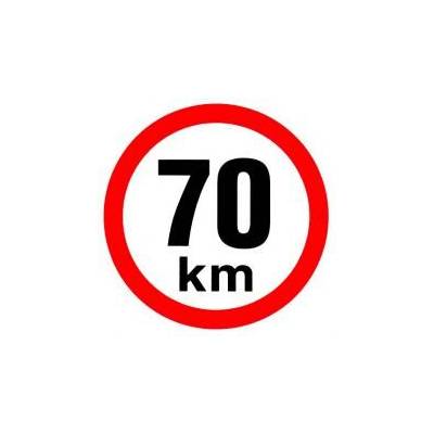 Označení rychlosti 70km, reflexní (pr.200mm) 12538C