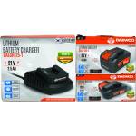 Daewoo Комплект батерии и зарядно DAEWOO START PACK Li-3, 2 Ah + 4 Ah