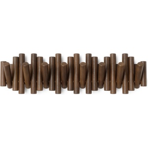 Umbra HK Limited Umbra Закачалка за стена с 8бр. куки picket rail - цвят орех (umbra-1023554-746)