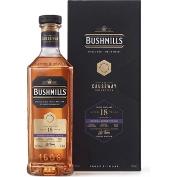 Bushmills 18 YO The Causeway Spanish Brandy Cask - малцово ирландско уиски 700ml