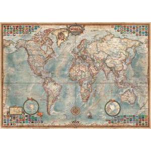 Educa - Puzzle World Political Map I - 1 500 piese