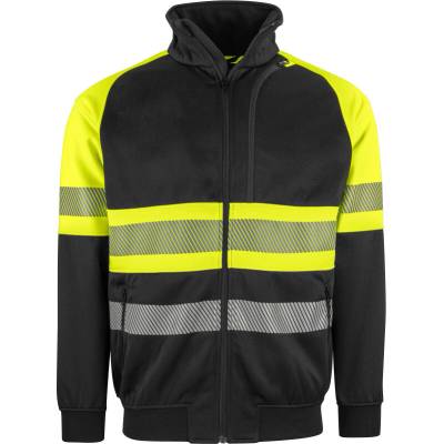Projob Mikina 6120 Sweatshirt HV reflexní unisex hi vis yell Žlutá fluorescent/černá