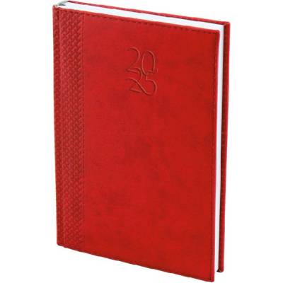 Бележник с дати термо с кант 14х20 cm Червен (2011018-07-42049620)