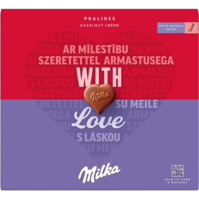 Milka I Love Milka, lieskooriešková náplň 110 g