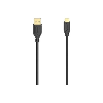 Hama 200634 USB-C 2.0 typ A-C Flexi-Slim, 0,75m, černý