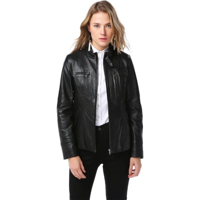 Jacket Club Дамско яке от естествена кожа yb-2043 - Черно #319364 (319364_Черно)