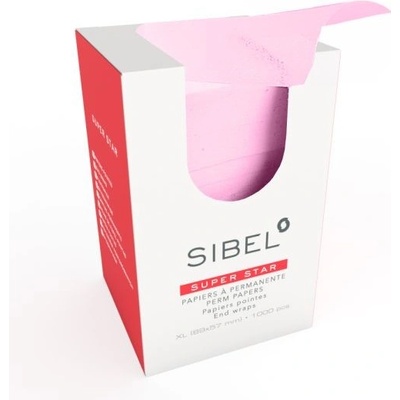 Sibel 1000ks papieriky na trvalú 89x57mm